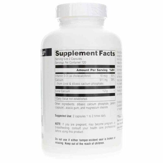 Coral Calcium 600 Mg Capsules, SNN